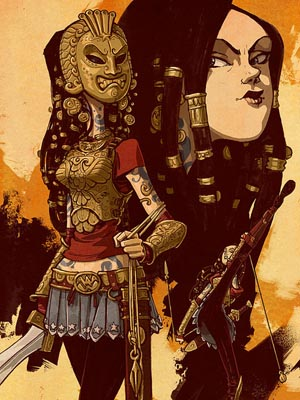 Illustration for article titled Wonder Woman Finally Reimagined as a Badass Amazon Warrior With a Meteor Hammer